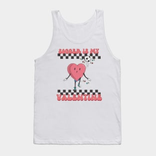 Retro Soccer Valentines Day shirt, Soccer Is My Valentine, Soccer Heart Player Tank Top